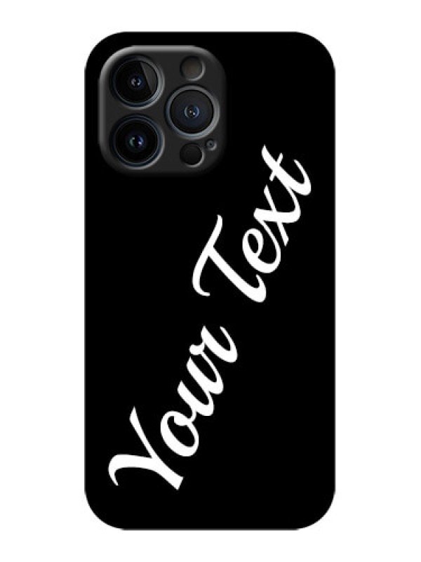 Custom iPhone 13 Pro Custom Metal Phone Case - With Your Name Design