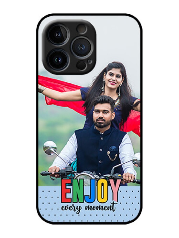 Custom iPhone 13 Pro Custom Metal Phone Case - Enjoy Every Moment Design