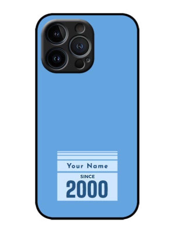 Custom iPhone 13 Pro Custom Metal Phone Case - Custom Year Of Birth Design