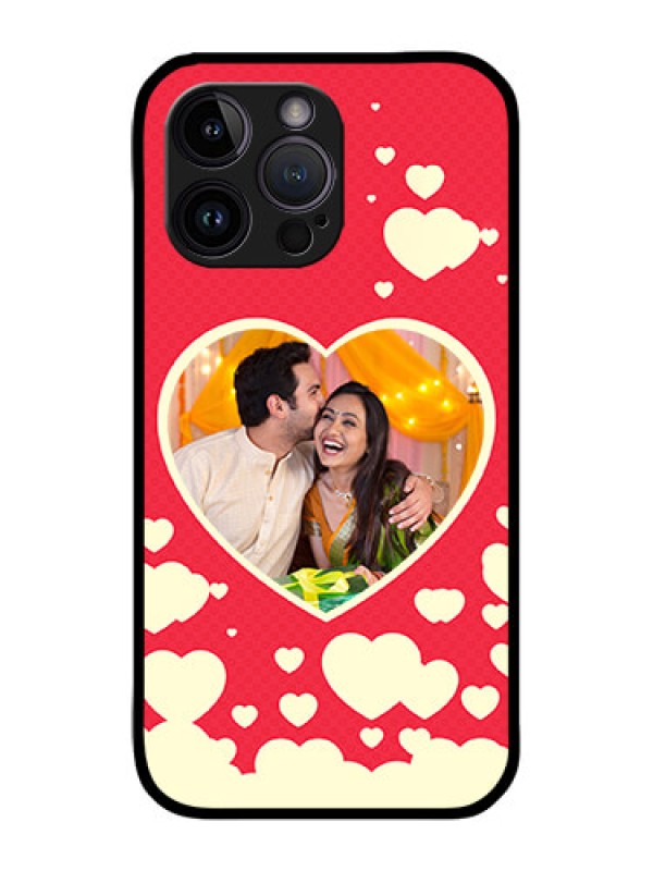 Custom iPhone 14 Pro Max Custom Metal Phone CaseLove Symbols Phone Cover Design