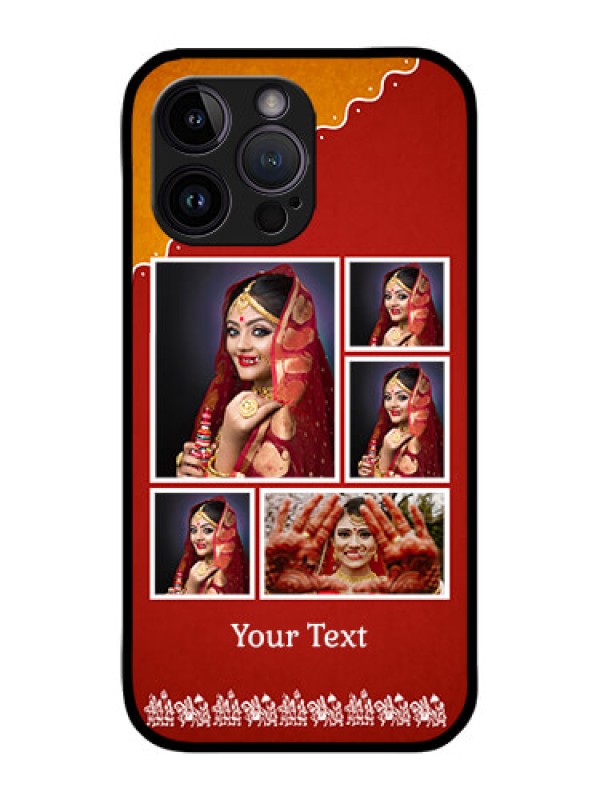 Custom iPhone 14 Pro Max Custom Metal Phone CaseWedding Pic Upload Design