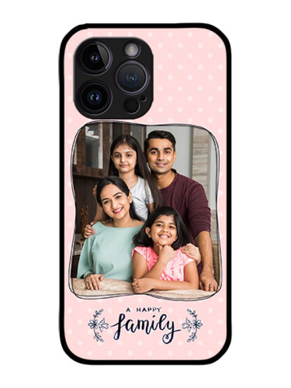 Custom iPhone 14 Pro Max Custom Metal Phone CaseFamily With Dots Design