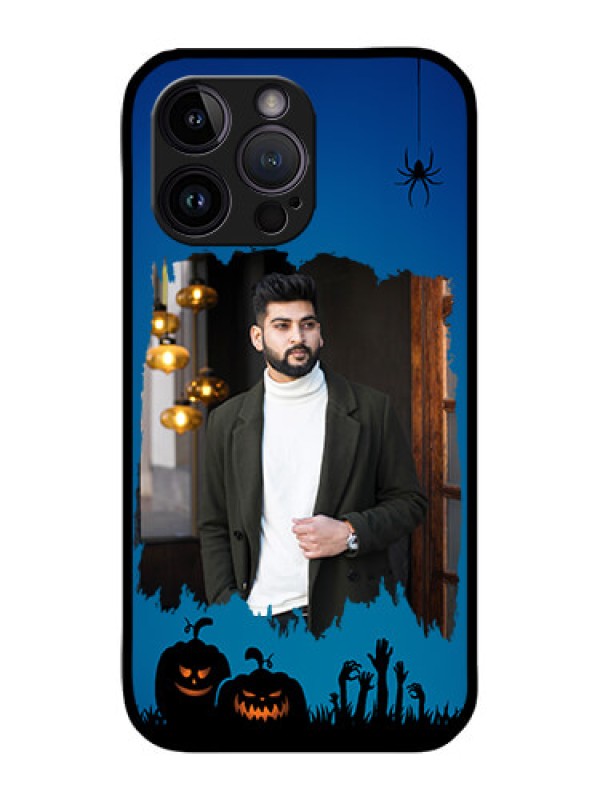 Custom iPhone 14 Pro Max Custom Metal Phone CaseWith Pro Halloween Design