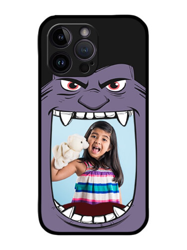 Custom iPhone 14 Pro Max Custom Metal Phone CaseAngry Monster Design