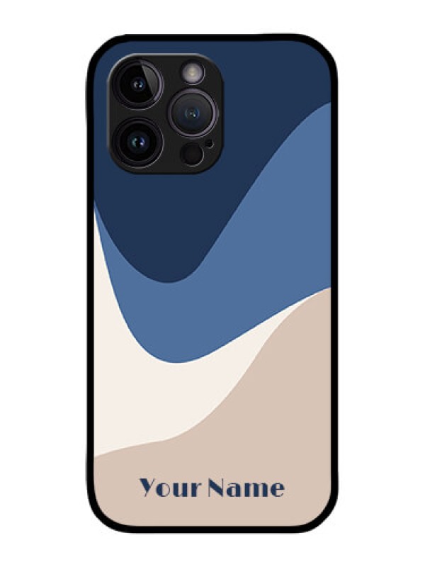 Custom iPhone 14 Pro Max Custom Metal Phone CaseAbstract Drip Art Design