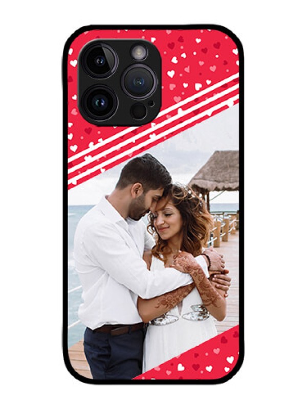 Custom iPhone 14 Pro Custom Metal Phone Case - Valentines Gift Design