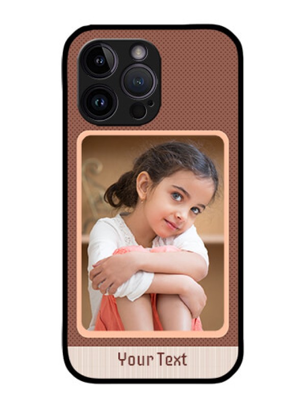 Custom iPhone 14 Pro Custom Metal Phone Case - Simple Pic Upload Design