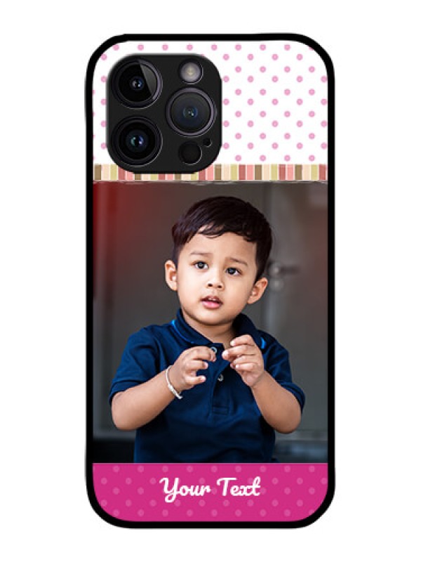 Custom iPhone 14 Pro Custom Metal Phone Case - Cute Girls Cover Design