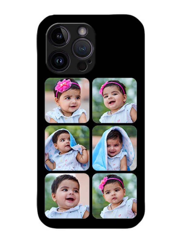 Custom iPhone 14 Pro Custom Metal Phone Case - Multiple Pictures Design