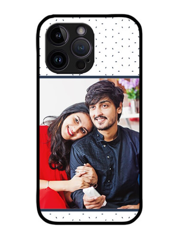 Custom iPhone 14 Pro Custom Metal Phone Case - Premium Dot Design
