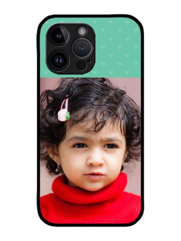 Custom iPhone 14 Pro Custom Metal Phone Case - Lovers Picture Design