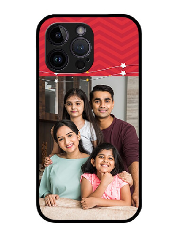 Custom iPhone 14 Pro Custom Metal Phone Case - Happy Family Design