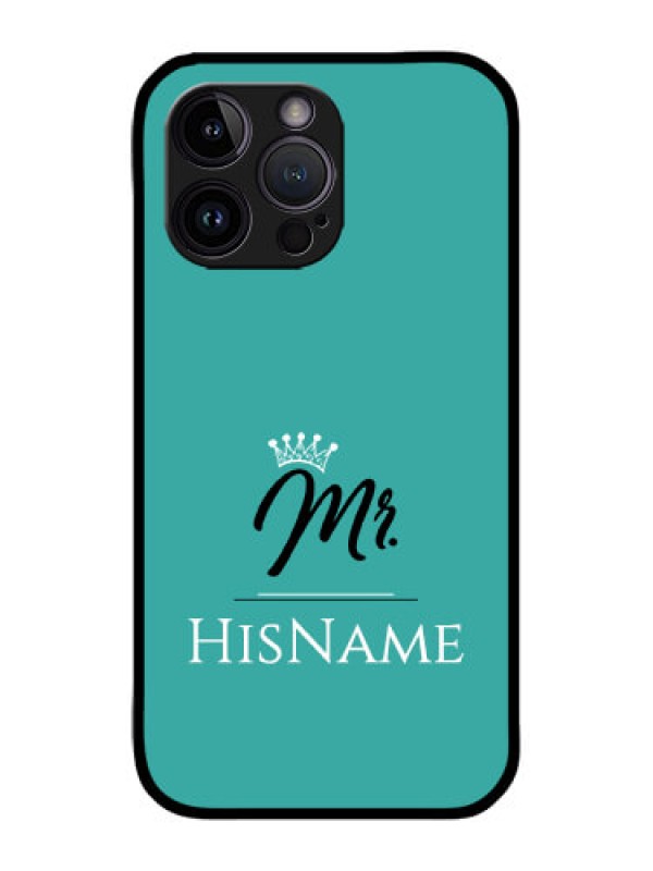 Custom iPhone 14 Pro Custom Metal Phone Case - Mr With Name Design