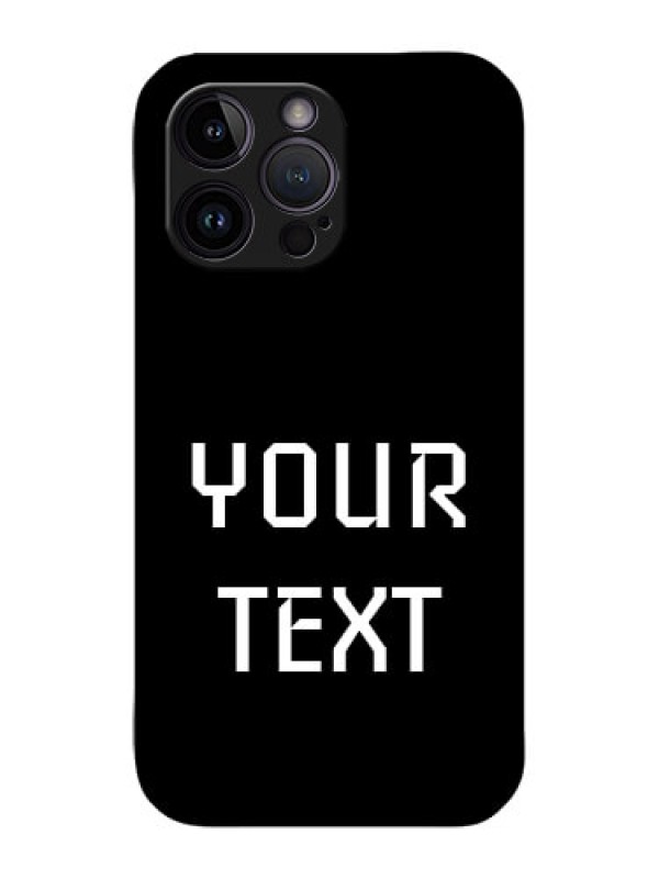 Custom iPhone 14 Pro Custom Metal Phone Case - Your Name Design