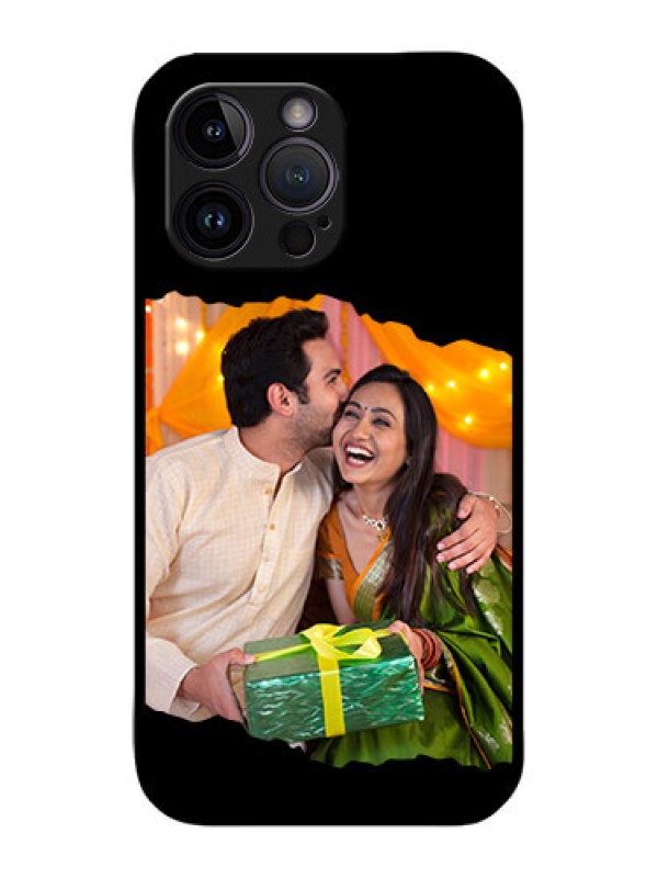 Custom iPhone 14 Pro Custom Metal Phone Case - Tear - Off Design