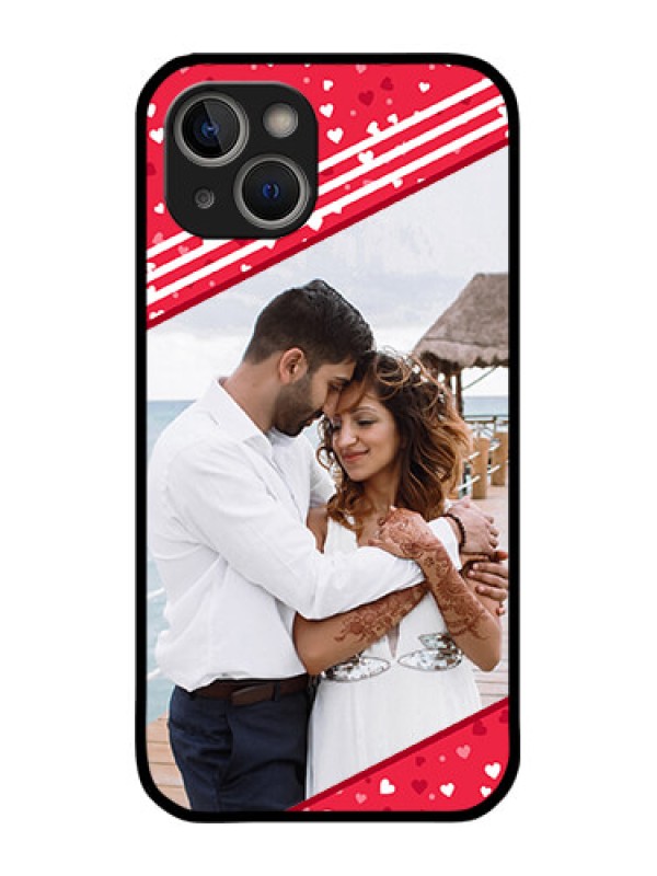 Custom iPhone 14 Custom Metal Phone Case - Valentines Gift Design