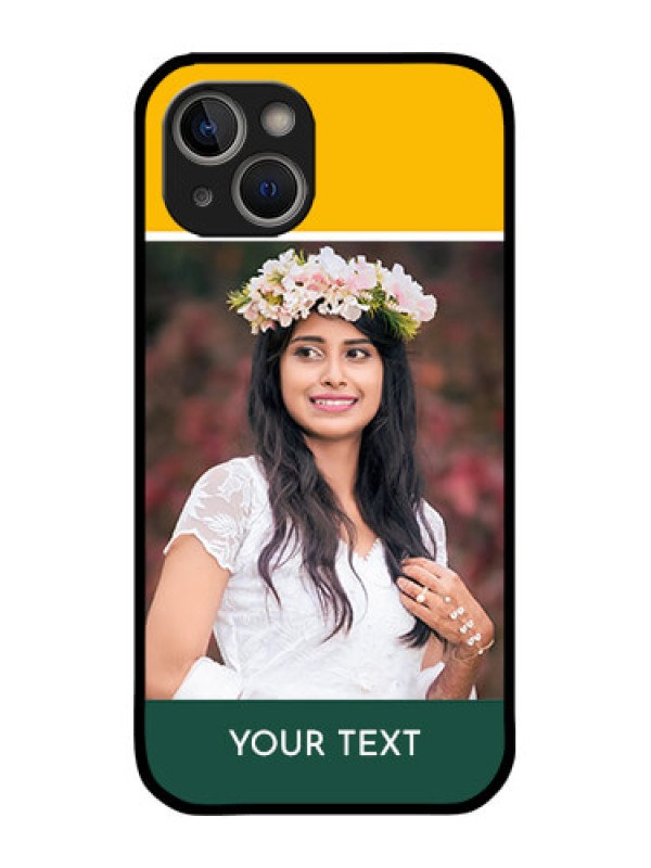 Custom iPhone 14 Custom Metal Phone Case - Love You Design