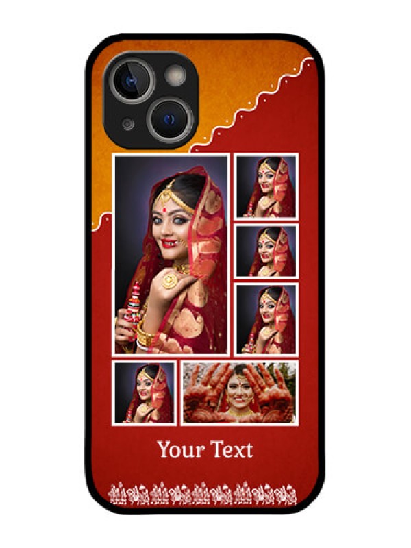 Custom iPhone 14 Custom Metal Phone Case - Wedding Pic Upload Design