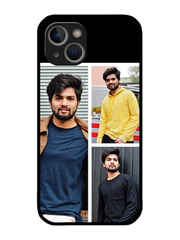 Custom iPhone 14 Custom Metal Phone Case - Upload Multiple Picture Design
