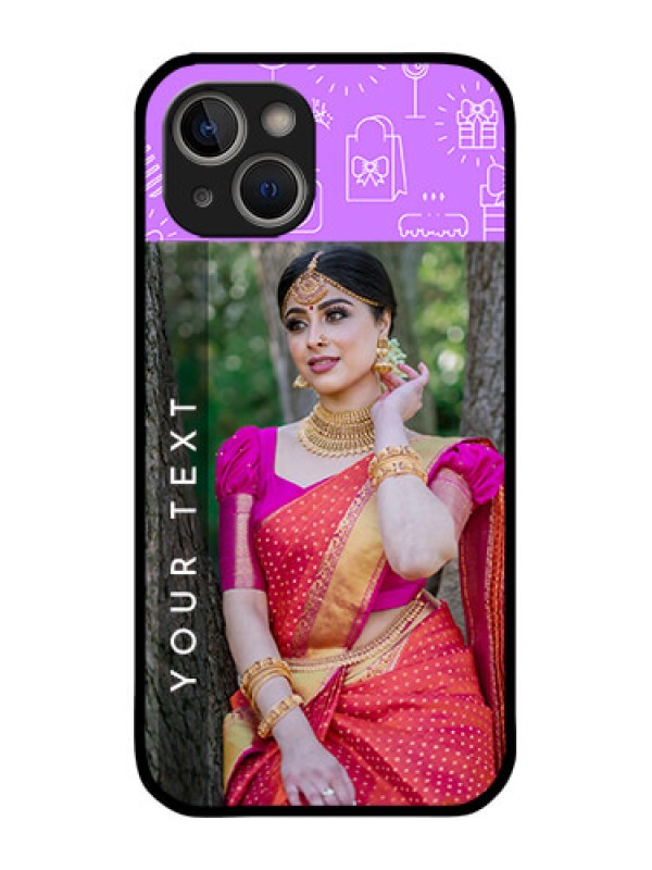 Custom iPhone 14 Custom Metal Phone Case - Birthday Icons Design