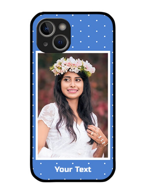 Custom iPhone 14 Custom Metal Phone Case - Polka Dots Design
