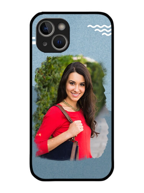 Custom iPhone 14 Custom Metal Phone Case - Grunge Line Art Design