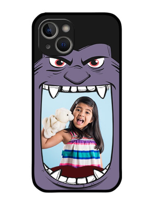 Custom iPhone 14 Custom Metal Phone Case - Angry Monster Design