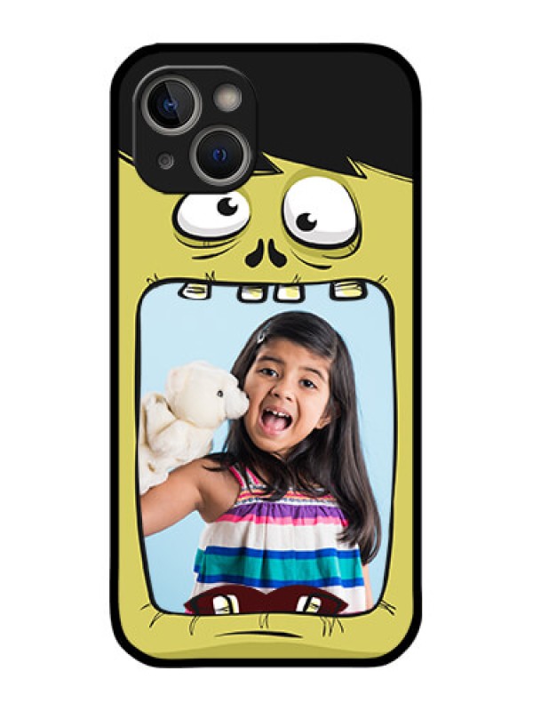 Custom iPhone 14 Custom Metal Phone Case - Cartoon Monster Back Case Design