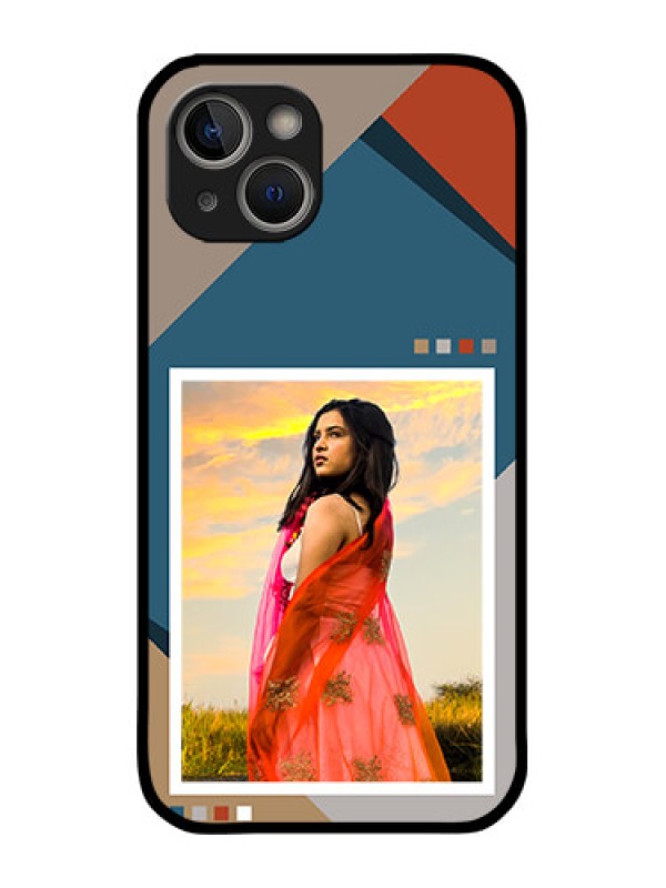 Custom iPhone 14 Custom Metal Phone Case - Retro Color Pallet Design