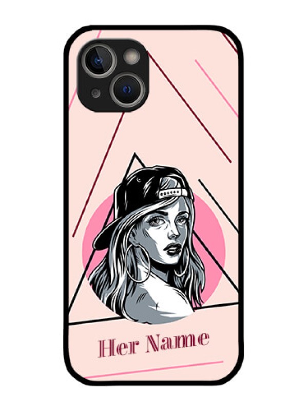 Custom iPhone 14 Custom Metal Phone Case - Rockstar Girl Design