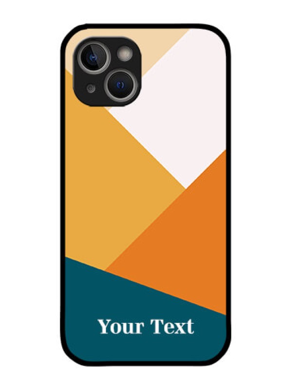 Custom iPhone 14 Custom Metal Phone Case - Stacked Multi - Colour Design