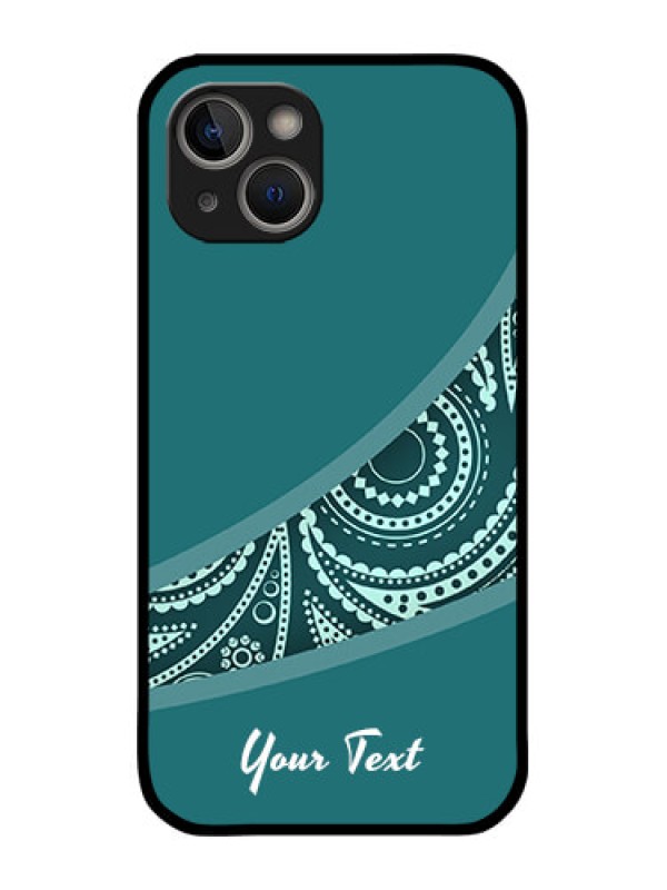 Custom iPhone 14 Custom Metal Phone Case - Semi Visible Floral Design