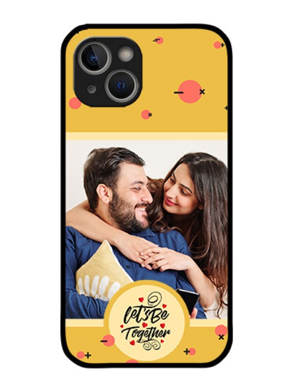 Custom iPhone 14 Custom Metal Phone Case - Lets Be Together Design