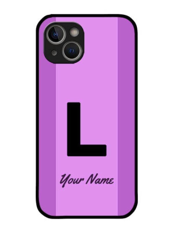 Custom iPhone 14 Custom Metal Phone Case - Tricolor Custom Text Design