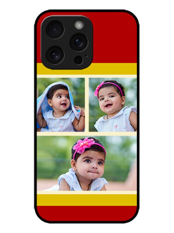 Custom iPhone 15 Pro Max Custom Metal Phone CaseMultiple Pic Upload Design