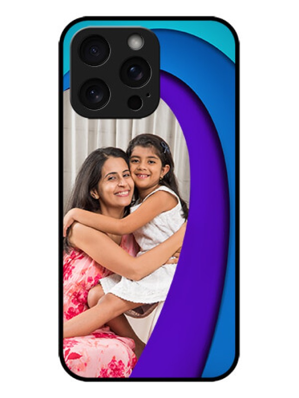 Custom iPhone 15 Pro Max Custom Metal Phone CaseSimple Pattern Design