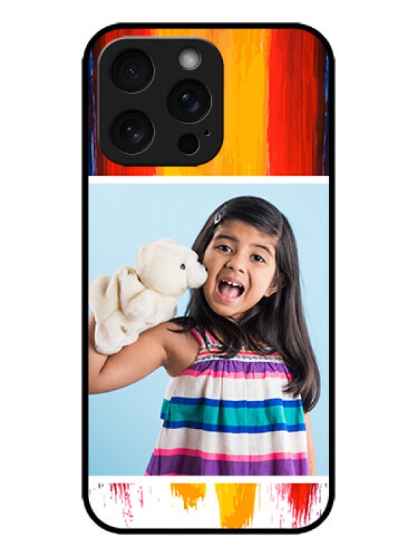 Custom iPhone 15 Pro Max Custom Metal Phone CaseMulti Color Design