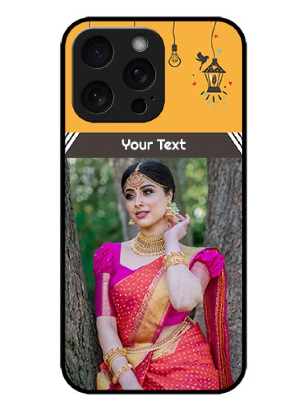 Custom iPhone 15 Pro Max Custom Metal Phone CaseWith Family Picture And Icons