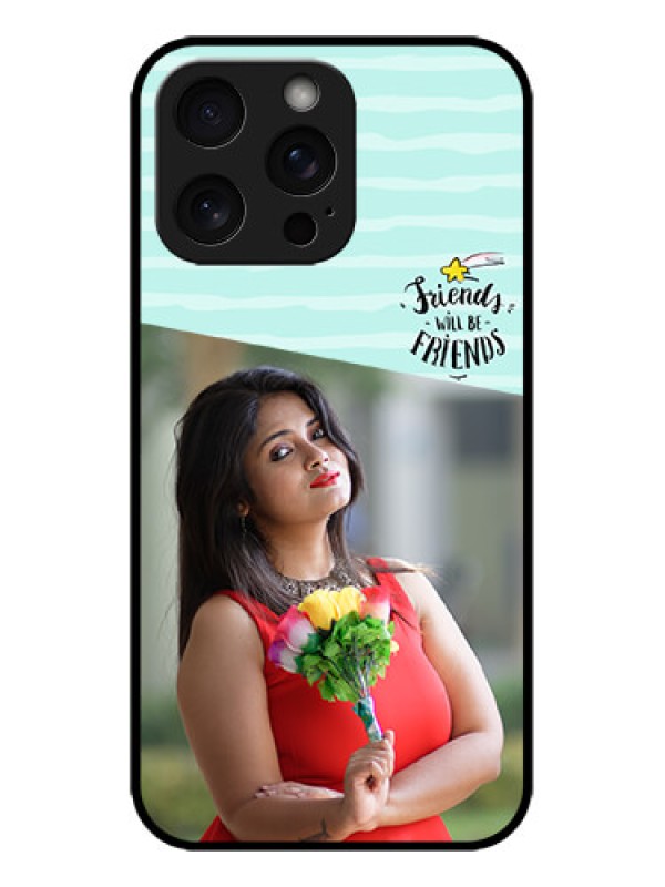 Custom iPhone 15 Pro Max Custom Metal Phone CaseFriends Picture Icon Design
