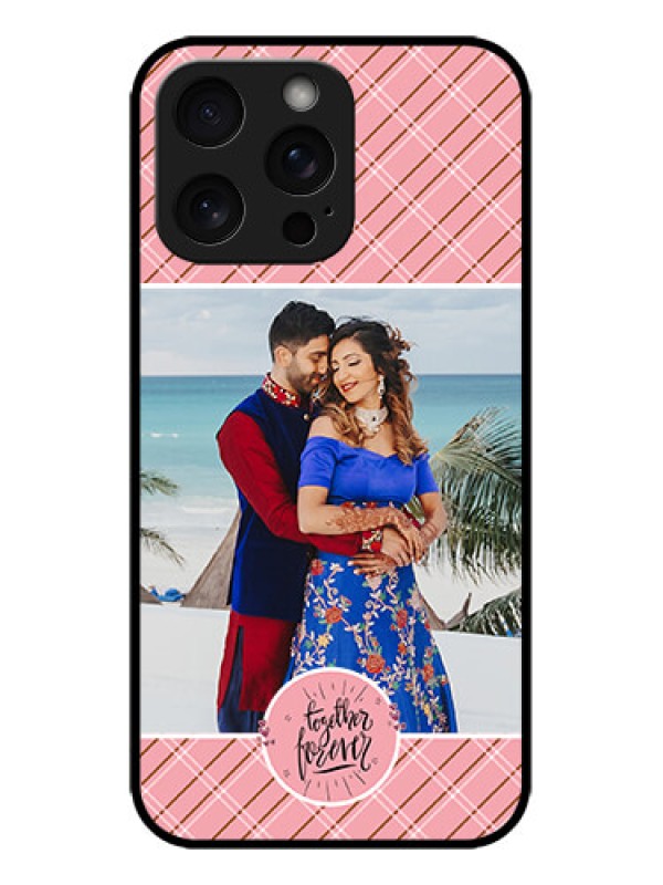 Custom iPhone 15 Pro Max Custom Metal Phone CaseTogether Forever Design