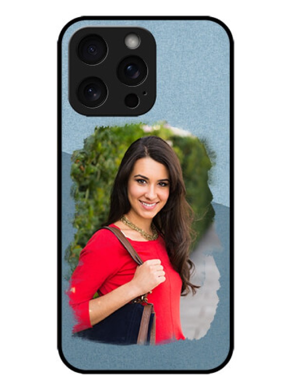 Custom iPhone 15 Pro Max Custom Metal Phone CaseGrunge Line Art Design