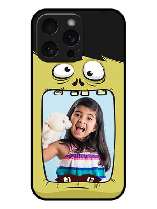Custom iPhone 15 Pro Max Custom Metal Phone CaseCartoon Monster Back Case Design