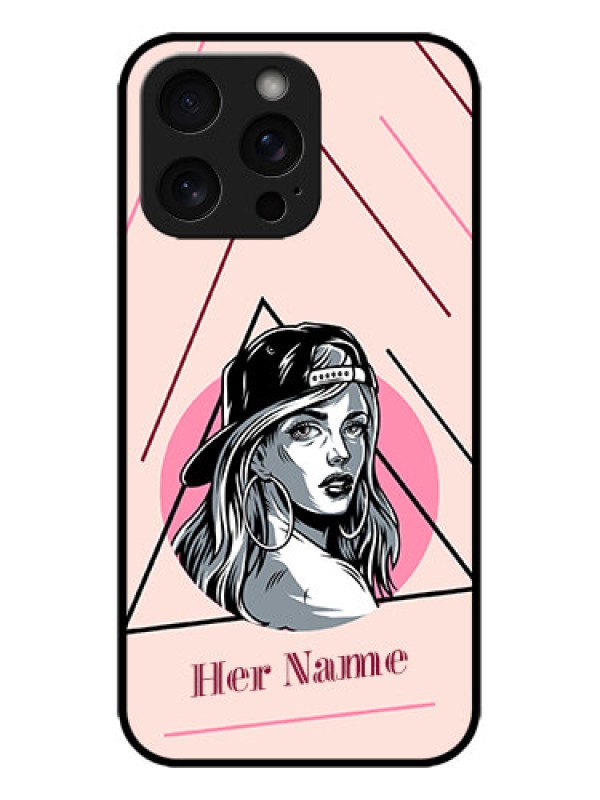 Custom iPhone 15 Pro Max Custom Metal Phone CaseRockstar Girl Design