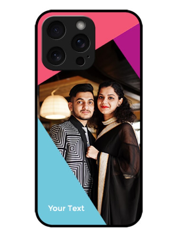 Custom iPhone 15 Pro Max Custom Metal Phone CaseStacked Triple Colour Design