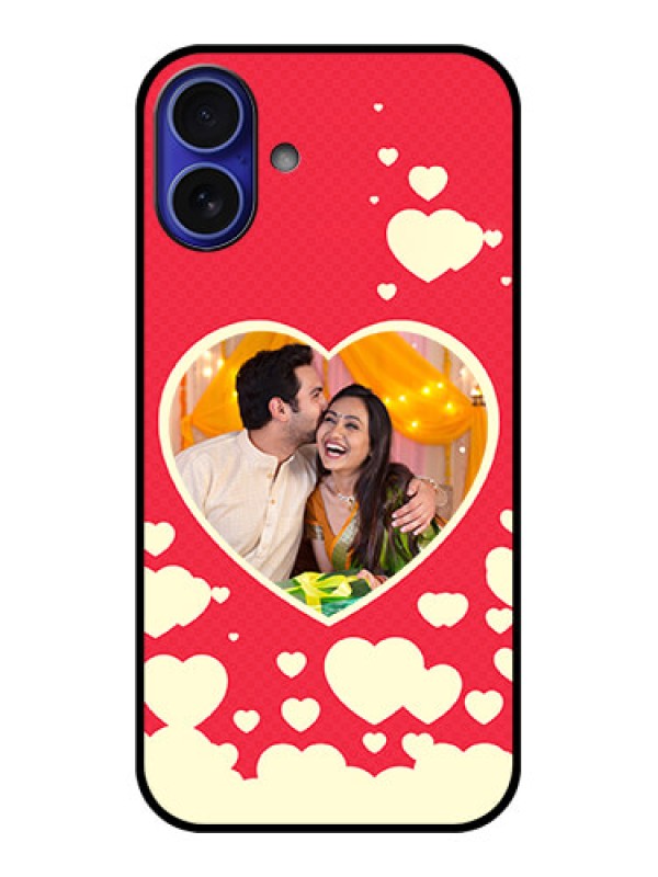 Custom iPhone 16 Plus Custom Metal Phone Case - Love Symbols Phone Cover Design