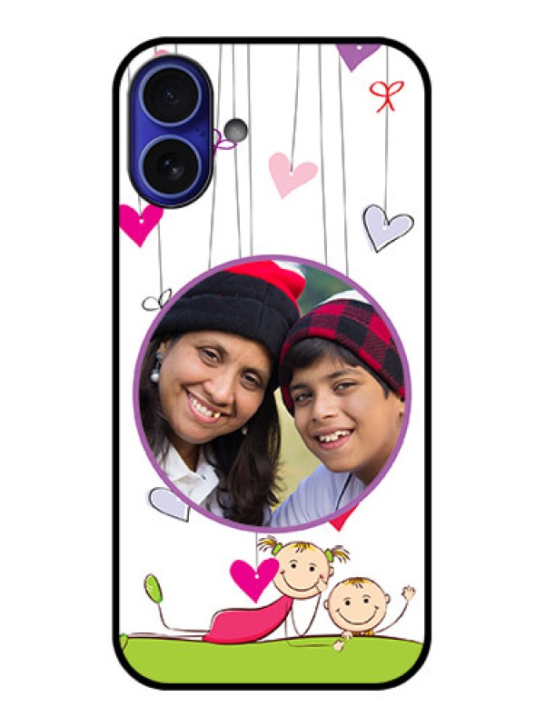Custom iPhone 16 Plus Custom Metal Phone Case - Cute Kids Phone Case Design