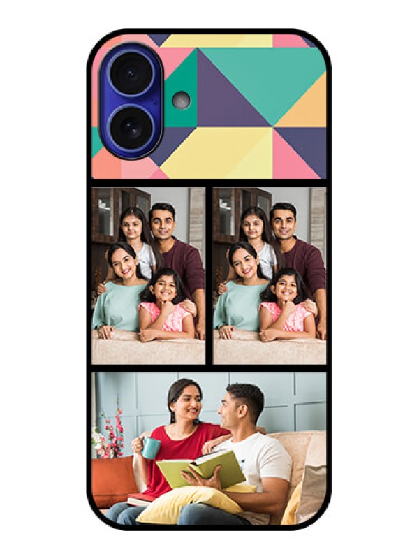 Custom iPhone 16 Plus Custom Metal Phone Case - Bulk Pic Upload Design