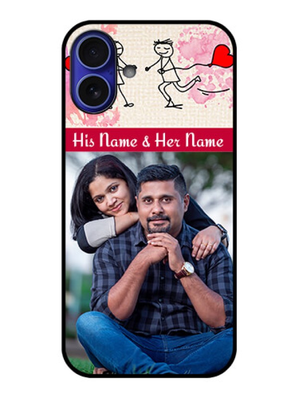Custom iPhone 16 Plus Custom Metal Phone Case - You And Me Case Design