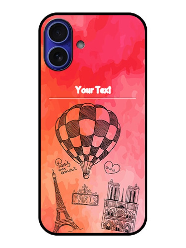 Custom iPhone 16 Plus Custom Metal Phone Case - Paris Theme Design