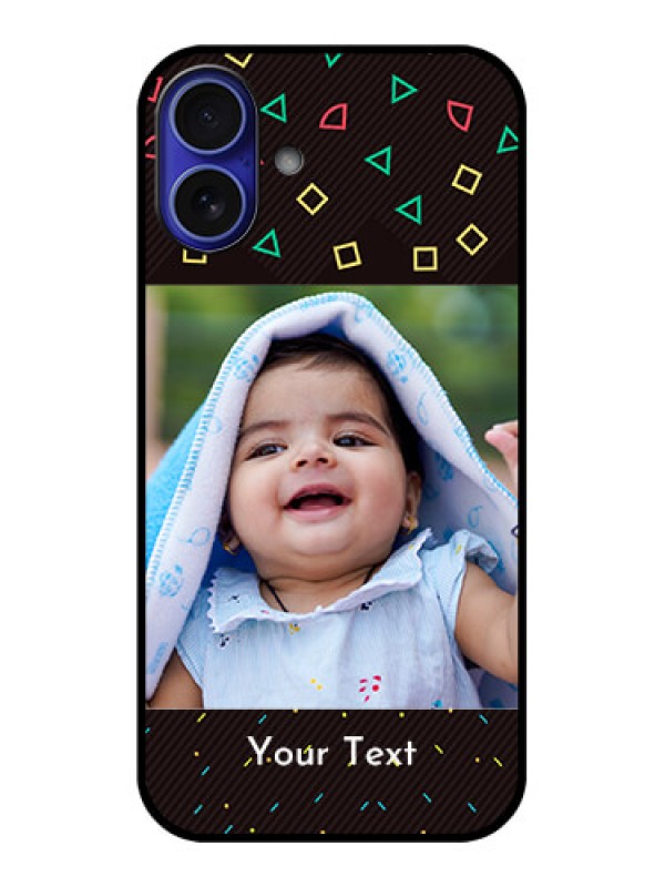 Custom iPhone 16 Plus Custom Metal Phone Case - With Confetti Birthday Design